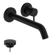 Hansgrohe Tecturis S Wastafelkraan Inbouw - mengkraan - rond - eengreeps - 22.5cm uitloop - mat zwart OUTLETSTORE STORE32824