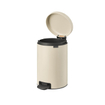 Brabantia NewIcon Poubelle à pédale - 12 litres - seau intérieur en plastique - beige doux SW767516