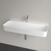 Villeroy & Boch Finion Lavabo 100x47cm avec 1 trou pour robinetterie ceramic+ avec trop plein caché blanc SW106496