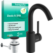 Hansgrohe Zesis S Wastafelmengkraan - 21cm - eengreeps - coolstart - draaibare uitloop - trekwaste - mat zwart SW1388873