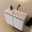 MONDIAZ TURE-DLUX meuble WC 60cm Cale. EDEN lavabo Opalo position droite. Sans trou de robinet. SW1105184