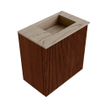 Mondiaz JOYA-DLUX 40cm toiletmeubel - kleur Ruby - Wastafel FAYE positie Rechts Zonder kraangat kleur Arena. SW1425253