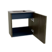 Mondiaz JOYA-DLUX 40cm toiletmeubel - kleur Shadow - Wastafel FAYE positie Links Zonder kraangat kleur Oza. SW1425026