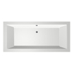 Xenz Society Duobad - 175x80x53 - afvoer Midden - acryl - wit SW103085