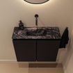 MONDIAZ TURE-DLUX Meuble toilette - 60cm - Urban - EDEN - vasque Lava - position centrale - sans trou de robinet SW1103629
