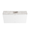 MONDIAZ TURE-DLUX Meuble de toilette 100cm Talc. EDEN lavabo Glace position milieu. Avec 1 trou de robinet. SW1103134