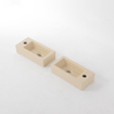 FugaFlow Eccelente Pietra Fontaine - 38x18,5x9cm - céramique - trou de robinet à gauche - Beige mat SW1469126