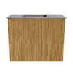 Mondiaz JOYA-DLUX 50cm toiletmeubel - kleur Oak - Wastafel FAYE positie Links 1 kraangat kleur Oza. SW1424076