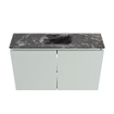 MONDIAZ TURE-DLUX meuble WC 80 cm Greey. Lavabo EDEN Lava position milieu. Avec 1 trou de robinet. SW1103805