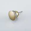 Adema Fuente Ensemble lave-mains - 41x22x10cm - céramique - trou de robinet à gauche - robinet de lave-mains laiton brossé PVD (or) - bonde - siphon réduit - blanc brillant SW1480746