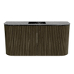 Mondiaz JOYA-DLUX 83.2cm toiletmeubel - ronding links en rechts kleur Shadow - Wastafel FAYE positie Midden Zonder kraangat kleur Lava. SW1422908