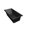 Xenz Kristal Baignoire - 160x75x48 - bonde Centrale - acrylique - ebony SW378434