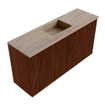 Mondiaz JOYA-DLUX 80cm meuble de toilette - couleur Ruby - Vasque FAYE position Milieu Sans trou de robinet couleur Saba SW1425588