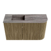Mondiaz JOYA-DLUX 71.6cm toiletmeubel - ronding rechts kleur Dusk - Wastafel FAYE positie Links Zonder kraangat kleur Oza. SW1426003
