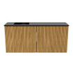 Mondiaz JOYA 90cm toiletmeubel - kleur Oak - Wastafel FAYE positie Links 1 kraangat kleur Urban. SW1421174