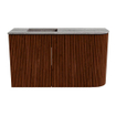 Mondiaz JOYA-DLUX 71.6cm toiletmeubel - ronding rechts kleur Ruby - Wastafel FAYE positie Links Zonder kraangat kleur Oza. SW1425536