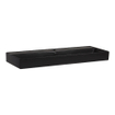 Brauer Lunar vasque à poser pour meuble - 121x13x46.5cm - avec trop-plein - 1 bassin - 1 trou de robinet - céramique - noir mat SW1418842
