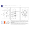 Best Design Verona inbouwthermostaat & inb.box 2 functies 1/2 ronde knoppen SW280338