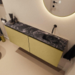 MONDIAZ TURE-DLUX Meuble toilette - 120cm - Oro - EDEN - vasque Lava - position droite - sans trou de robinet SW1103962