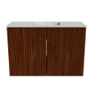 Mondiaz JOYA-DLUX 60cm toiletmeubel - kleur Ruby - Wastafel FAYE positie Midden 1 kraangat kleur Opalo. SW1423682
