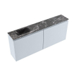 MONDIAZ TURE-DLUX Meuble de toilettes 120 cm Clay. Lavabo EDEN Lava position gauche. Avec 1 trou de robinet. SW1103785