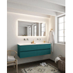 ENSEMBLE DE MEUBLE MONDIAZ VICA - 150 cm - 4 tiroirs - lavabo Cloud double - 0 trous de robinet - solid surface smag SW411274