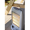 Eurom Safe-t-Shine compact 1200 Radiateur halogène 1200 watt 22x32x50cm gris SW486888