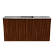 Mondiaz JOYA-DLUX Meuble de salle de bains 80cm - couleur Ruby - Vasque FAYE position Milieu Sans trou de robinet couleur Sombra. SW1425667