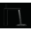Hansgrohe AXOR MyEdition Robinet de lavabo 230 1 trou avec verre noir, bonde push open et saillie 19.6cm chrome SW241674