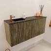 Mondiaz JOYA-DLUX 90cm toiletmeubel - kleur Dusk - Wastafel FAYE positie Links 1 kraangat kleur Lava. SW1423247