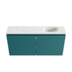 MONDIAZ TURE-DLUX Meuble toilette - 100cm - Smag - EDEN - vasque Ostra - position droite - sans trou de robinet SW1105083