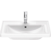 Duravit D-Neo lavabo avec WonderGliss 65x48x16.5cm 1 trou de robinet rectangulaire Céramique Blanc SW640389