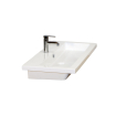 HR badmeubelen Djazz Lavabo - 101x45.5x4cm - 1 trou de robinet - céramique blanche SW235613