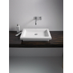 Duravit 2nd floor Lavabo à encastrer sans trop plein ni plan de robinetterie 58x41.5cm avec Wondergliss Blanc 0290368