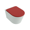 MONDIAZ LAVIE WC suspendu - 36x53cm - sans bride - Fire (rouge) - softclose - quick-release - abattant WC - Greey (gris) SW1208617