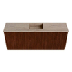 Mondiaz JOYA-DLUX 100cm meuble de salle de bains WC - couleur Ruby - Vasque FAYE position Milieu Sans trou de robinet couleur Saba. SW1425600