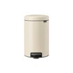 Brabantia NewIcon Poubelle à pédale - 12 litres - seau intérieur en plastique - beige doux SW767516