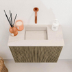 Mondiaz JOYA-DLUX 50cm meuble de toilette - couleur Dusk - Vasque FAYE position Milieu Sans trou de robinet couleur Meli. SW1425804