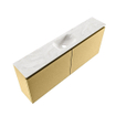 MONDIAZ TURE-DLUX Meuble toilette - 120cm - Oro - EDEN - vasque Ostra - position centrale - sans trou de robinet SW1104986