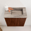 Mondiaz JOYA-DLUX Meuble de toilette 40cm - couleur Ruby - Lavabo FAYE position Droite 1 trou de robinet couleur Oza SW1425485