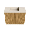 Mondiaz JOYA-DLUX Meuble de salle de bains 50cm - couleur Oak - Vasque FAYE position Gauche Sans trou de robinet couleur Meli. SW1423951