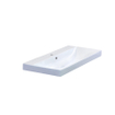 HR badmeubelen Just Wastafel - 101x46x7.5cm - 1 kraangat - keramiek wit OUTLETSTORE STORE43868