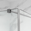 FugaFlow Eccelente Vetro Cabine de douche - 100x120x200 - Profil en verre de sécurité - anti-calcaire - chrome SW1451101