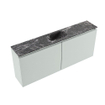 MONDIAZ TURE-DLUX Meuble WC 120 cm Greey. Lavabo EDEN Lava position milieu. Sans trou de robinet. SW1103844