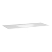 BRAUER Glacier lavabo 120x46x2cm - 1 lavabo - 1 trou de robinet - pierre fine - blanc mat SW208950