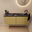 MONDIAZ TURE-DLUX Meuble de toilettes 100 cm Oro. EDEN lavabo Lava position droite. Avec 1 trou de robinet. SW1103942