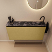 MONDIAZ TURE-DLUX Meuble toilette - 100cm - Oro - EDEN - vasque Lava - position droite - 1 trou de robinet SW1103942