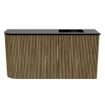 Mondiaz JOYA 81.6cm toiletmeubel - ronding links kleur Dusk - Wastafel FAYE positie Rechts 1 kraangat kleur Urban. SW1421688