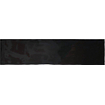 Terravito Pavero carreau mural - 7.5x30cm - 8.6mm - Rectangle - Noir brillant SW359808