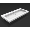 Wiesbaden Kera lavabo simple avec 1 trou de robinet 100x46x5 cm céramique brillant blanc SW102836